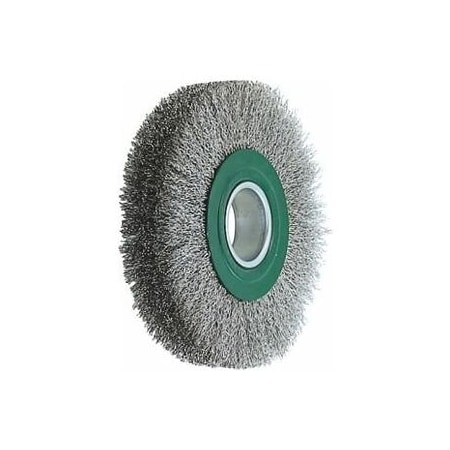 Holex Wheel Brush, 0.30 mm Stainless Steel Wire, Size: 200X38 570220 200X38